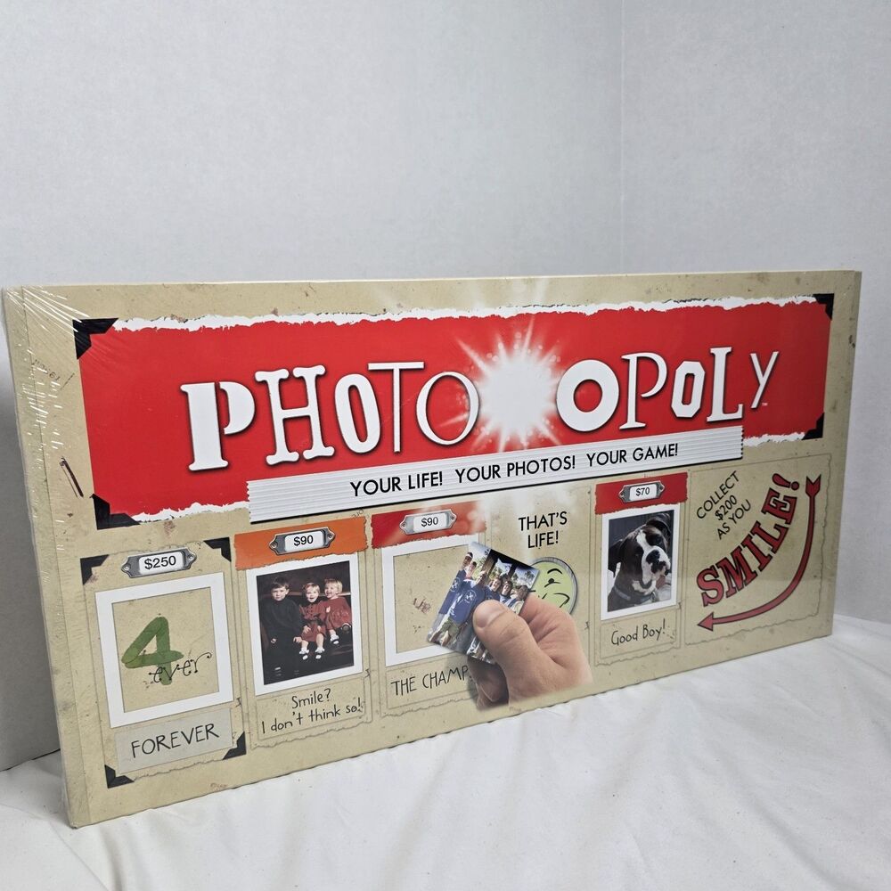 Photo Opoly Themed Monopoly Game Brand New Factory Sealed USE YOUR OWN PHOTOS